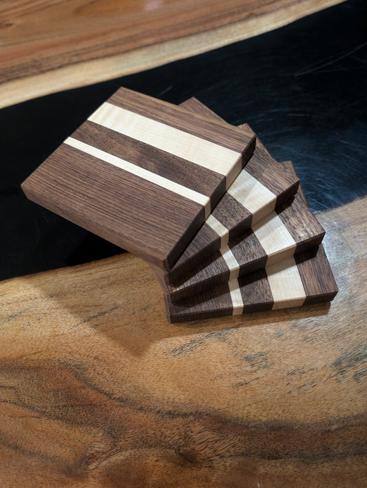 Walnut & Maple Coasters